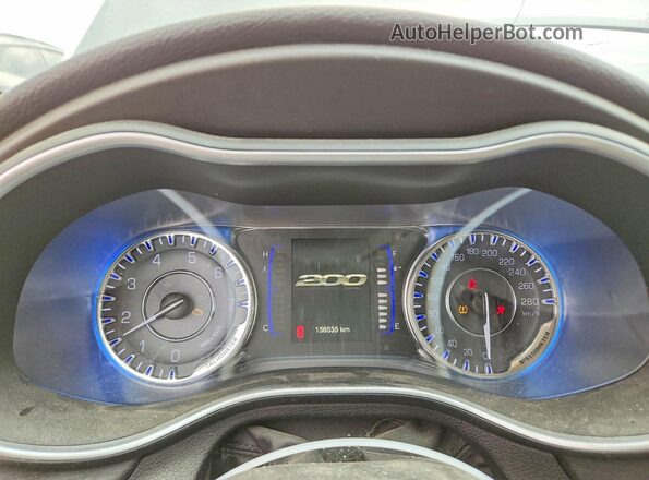 1C3CCCFB4GN181085 2016 CHRYSLER 200 Silver Vista del cuadro de instrumentos
