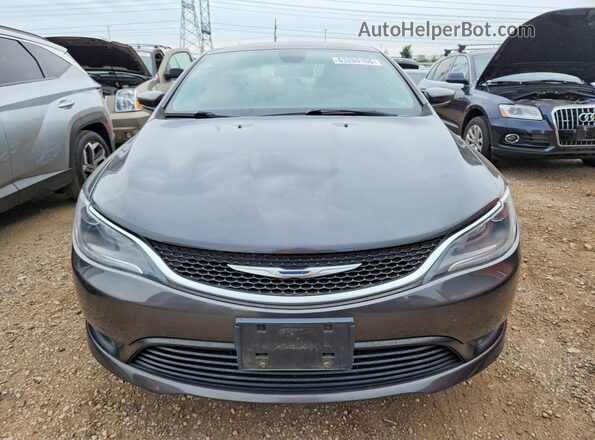 1C3CCCFB8HN504362 2017 CHRYSLER 200 Gray Вид спереду