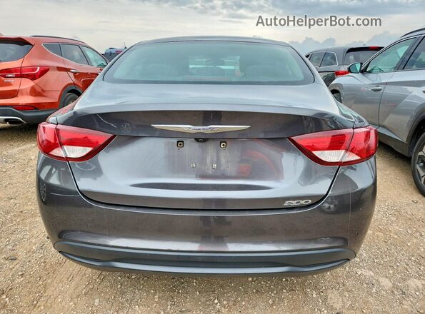 1C3CCCFB8HN504362 2017 CHRYSLER 200 Gray Вид ззаду