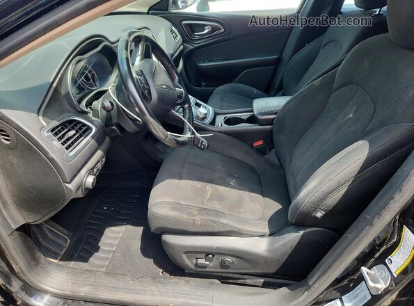 1C3CCCFB9HN509330 2017 CHRYSLER 200 Black წინა სალონის ხედი