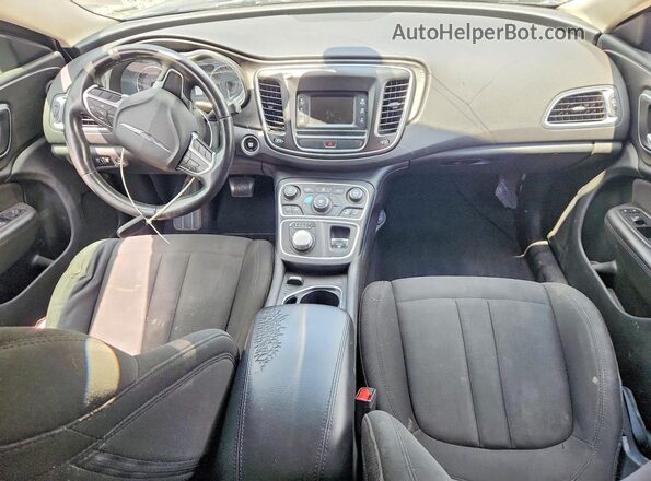 1C3CCCFB9HN509330 2017 CHRYSLER 200 Black წინა პანელის ხედი