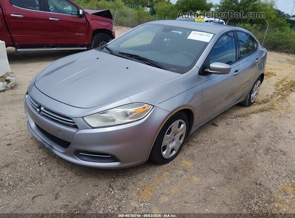 1C3CDFAA1GD517360 2016 DODGE DART Gray Առջևի ձախ երեք քառորդ տեսարան