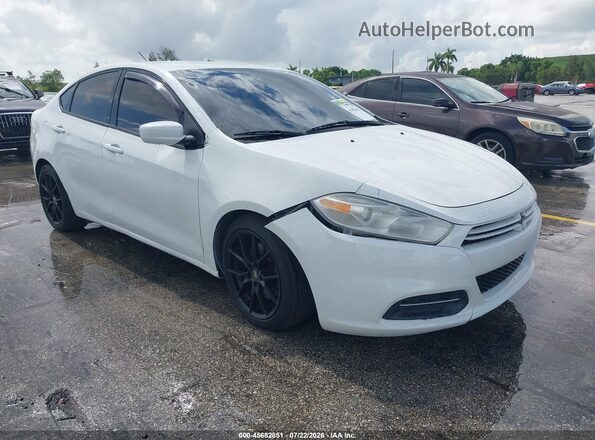 1C3CDFAA2GD517514 2016 DODGE DART White წინა ხედი