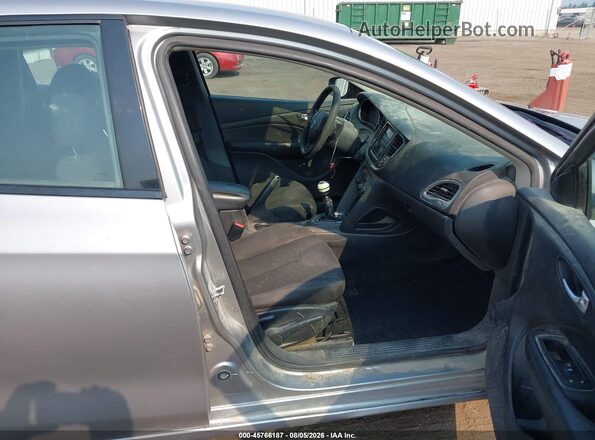 1C3CDFAA2GD656851 2016 DODGE DART Gray Вид салону спереду