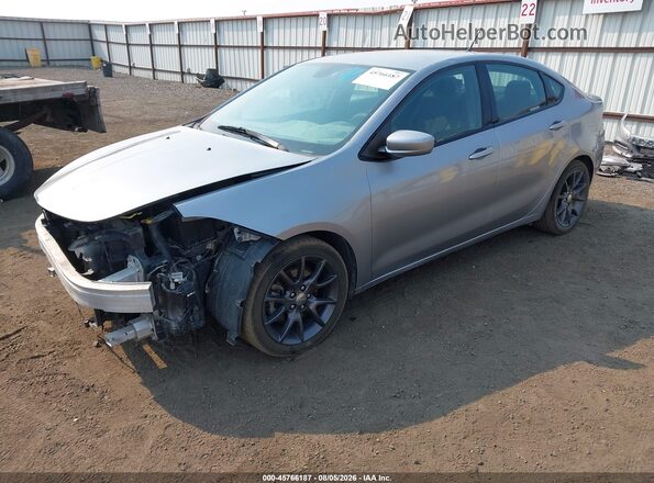 1C3CDFAA2GD656851 2016 DODGE DART Gray Передня ліва чверть