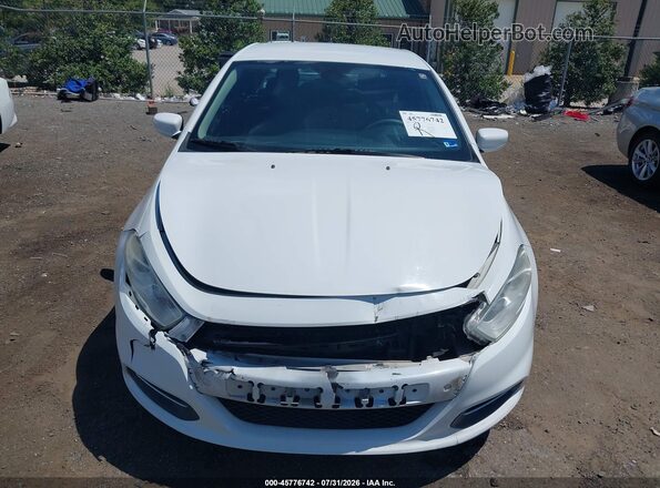 1C3CDFAA4GD505395 2016 DODGE DART White წინა ხედი