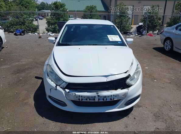 1C3CDFAA4GD505395 2016 DODGE DART White უკანა სალონის ხედი