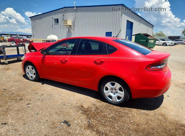 1C3CDFAA5GD701040 2016 DODGE DART Красный Задняя левая четверть