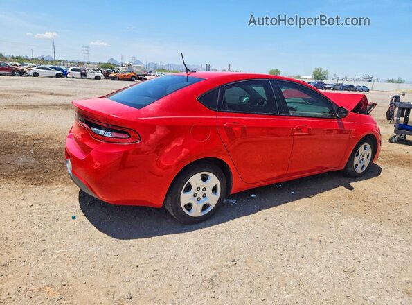 1C3CDFAA5GD701040 2016 DODGE DART Красный Задняя правая четверть