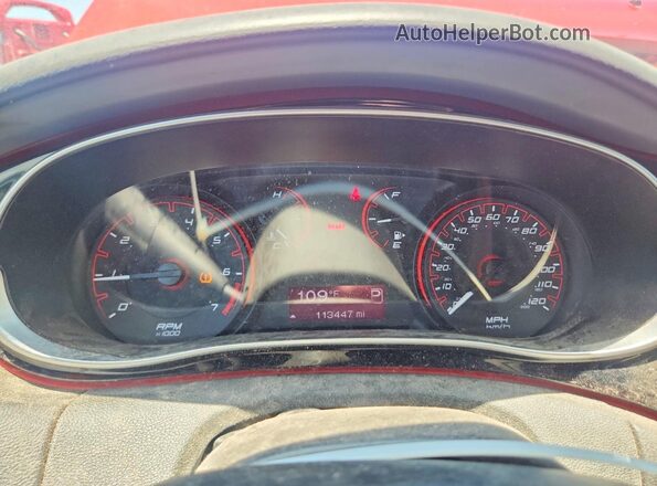 1C3CDFAA5GD701040 2016 DODGE DART Красный Вид щитка приборов