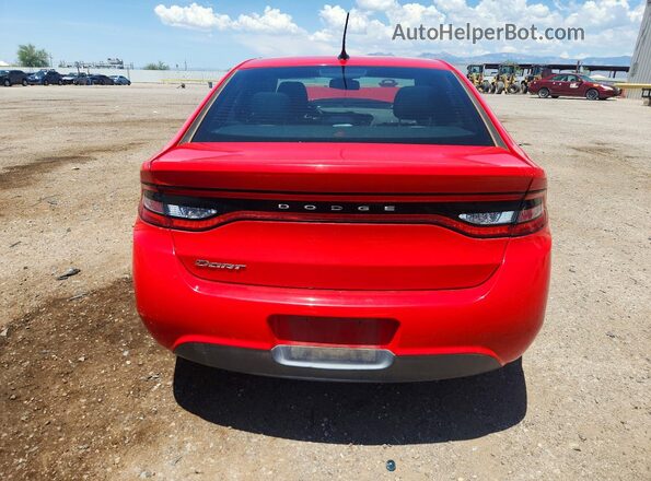 1C3CDFAA5GD701040 2016 DODGE DART Красный Вид сзади