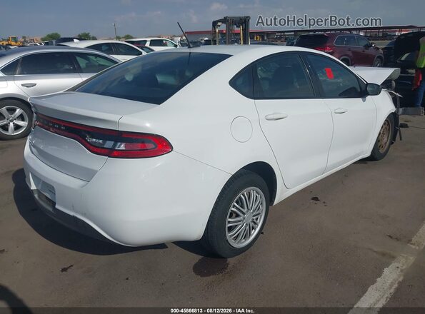 1C3CDFAA8GD517291 2016 DODGE DART White Trasero derecho