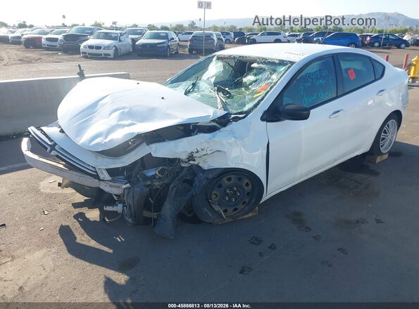 1C3CDFAA8GD517291 2016 DODGE DART White Vista frontal