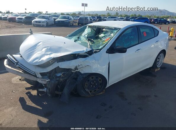 1C3CDFAA8GD517291 2016 DODGE DART White Vista tres cuartos delantera izquierda