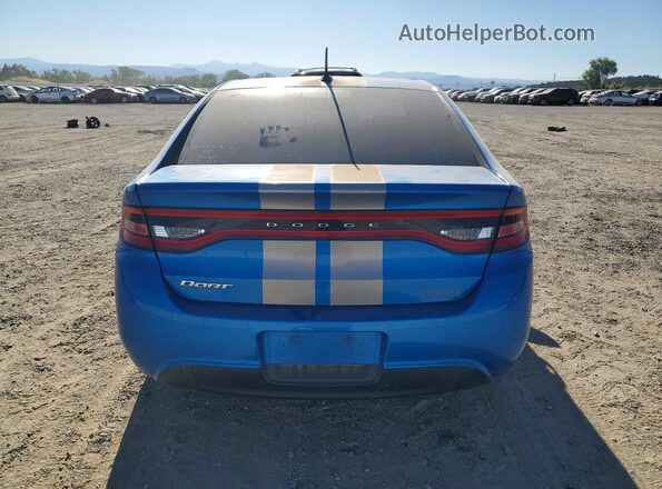 1C3CDFAA8GD578284 2016 DODGE DART Blue Rear view