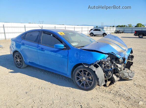 1C3CDFAA8GD578284 2016 DODGE DART Blue Front right