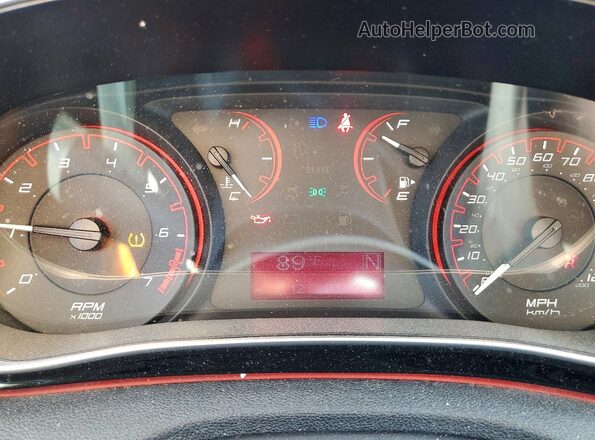 1C3CDFAA8GD578284 2016 DODGE DART Blue Instrument cluster view