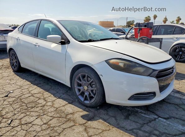 1C3CDFAA8GD712226 2016 DODGE DART White Przód prawy