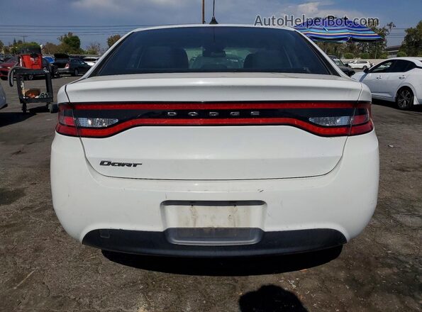 1C3CDFAA8GD712226 2016 DODGE DART White Widok z tyłu