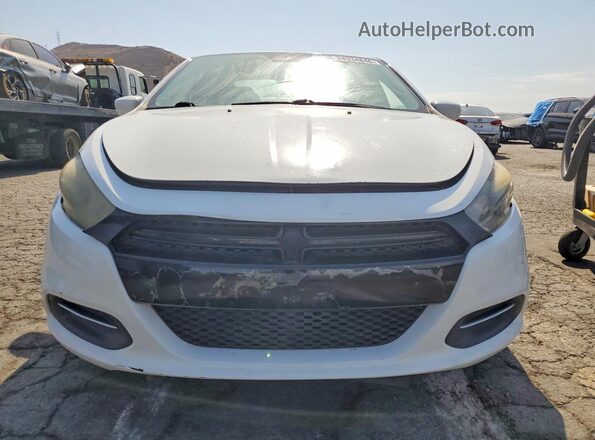 1C3CDFAA8GD712226 2016 DODGE DART White Widok z przodu