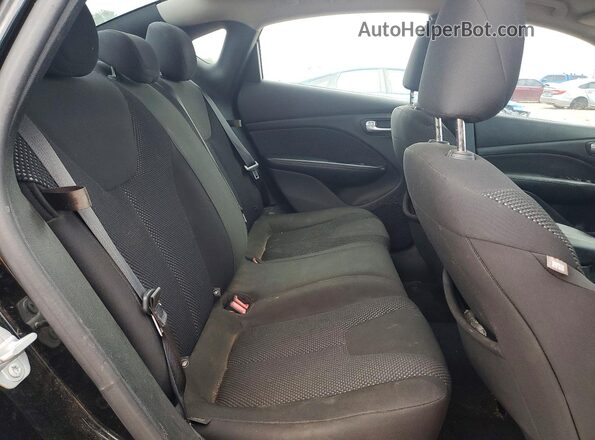 1C3CDFAA9GD606545 2016 DODGE DART Black Вид задніх сидінь