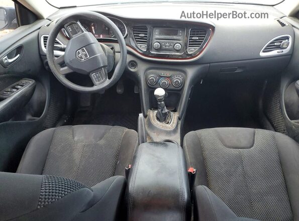 1C3CDFAA9GD606545 2016 DODGE DART Black Вид панелі приладів