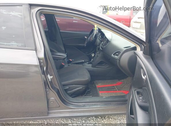 1C3CDFBB0GD518183 2016 DODGE DART Gray Widok wnętrza z przodu