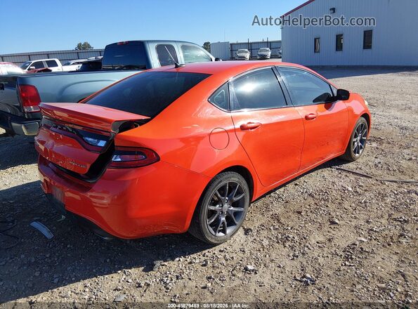 1C3CDFBB0GD644267 2016 DODGE DART Orange Rear right