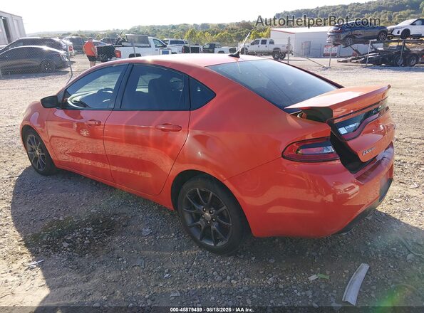 1C3CDFBB0GD644267 2016 DODGE DART Orange Rear left