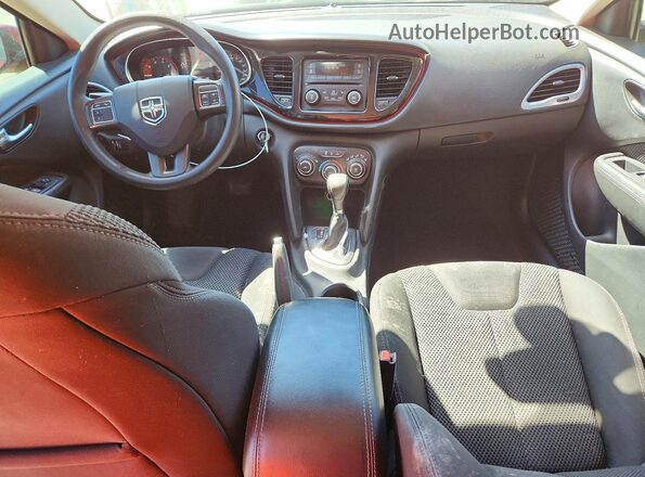1C3CDFBB0GD689399 2016 DODGE DART Red Dashboard view