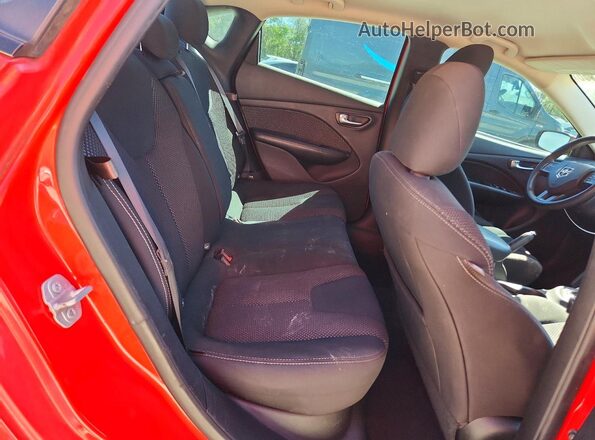 1C3CDFBB0GD689399 2016 DODGE DART Red Rear seats view