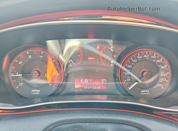 1C3CDFBB0GD689399 2016 DODGE DART Red Instrument cluster view