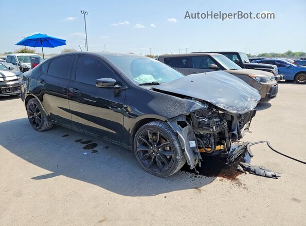 1C3CDFBB0GD740223 2016 DODGE DART Black Przód prawy