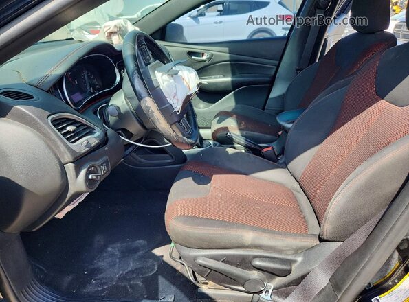 1C3CDFBB0GD740223 2016 DODGE DART Black Widok wnętrza z przodu