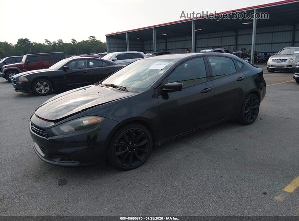 1C3CDFBB1GD712365 2016 DODGE DART Black წინა მარცხენა ხედი სამი მეოთხედიდან