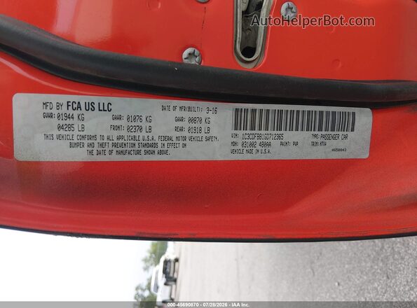 1C3CDFBB1GD712365 2016 DODGE DART Black ძრავის განყოფილების ხედი