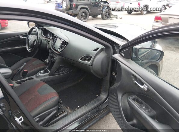 1C3CDFBB4GD679846 2016 DODGE DART Black Front interior view