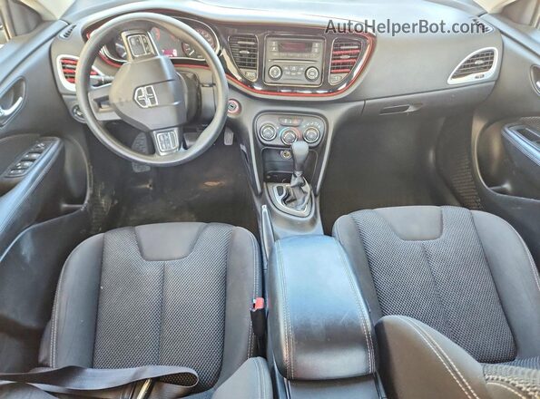 1C3CDFBB7GD635260 2016 DODGE DART White Widok deski rozdzielczej