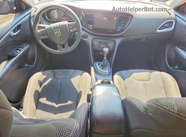 1C3CDFBB8GD766102 2016 DODGE DART Black წინა პანელის ხედი