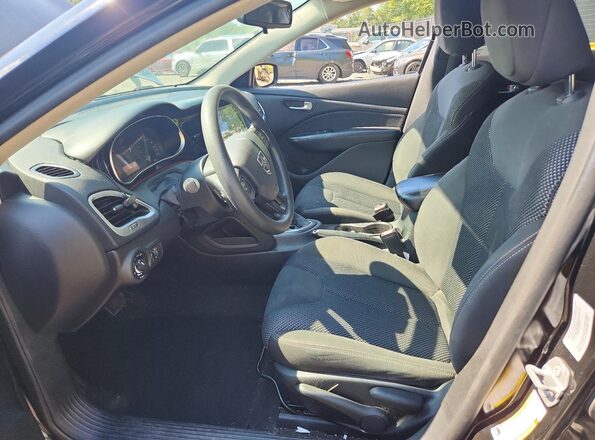 1C3CDFBB8GD766102 2016 DODGE DART Black წინა სალონის ხედი