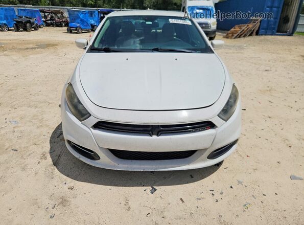 1C3CDFBB8GD769839 2016 DODGE DART White წინა ხედი