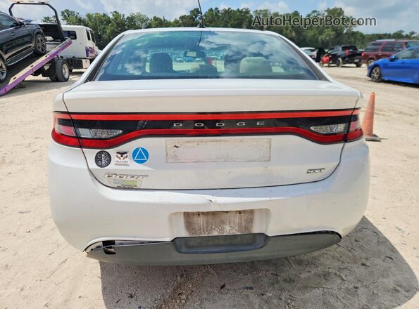 1C3CDFBB8GD769839 2016 DODGE DART White უკანა ხედი