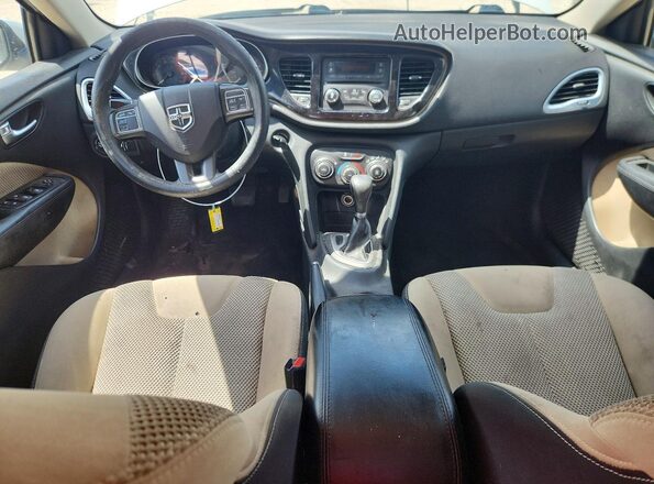 1C3CDFBB8GD769839 2016 DODGE DART White წინა პანელის ხედი