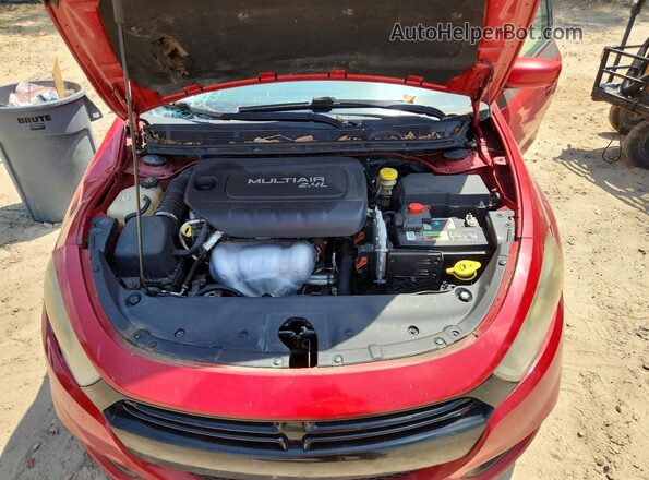 1C3CDFBB9GD607461 2016 DODGE DART Red Vista interior trasera