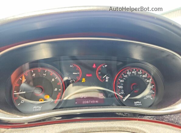1C3CDFBB9GD607461 2016 DODGE DART Red Vista del cuadro de instrumentos