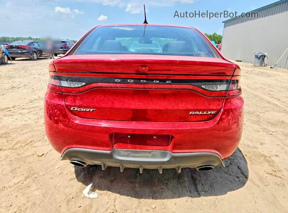 1C3CDFBB9GD607461 2016 DODGE DART Red Vista trasera