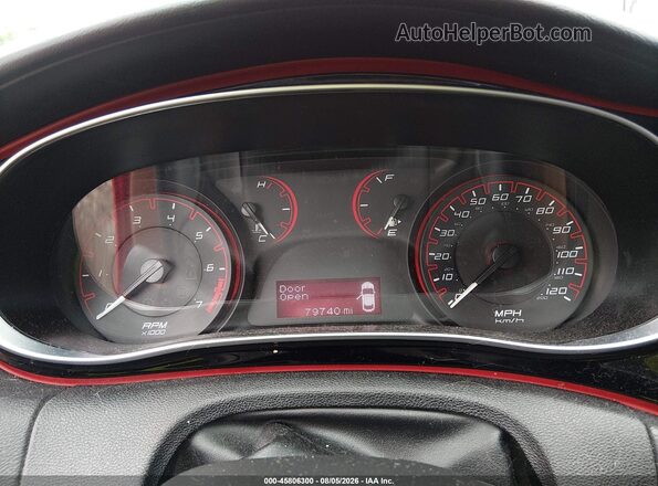 1C3CDFBB9GD644705 2016 DODGE DART Red Widok tylnych siedzeń