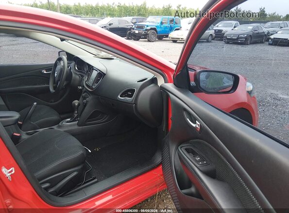1C3CDFBB9GD644705 2016 DODGE DART Red Widok wnętrza z przodu