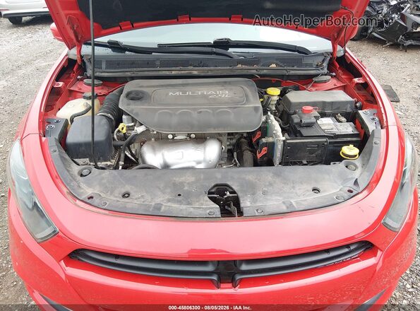 1C3CDFBB9GD644705 2016 DODGE DART Red Widok z tyłu
