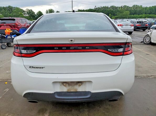 1C3CDFBB9GD679678 2016 DODGE DART White Հետևի տեսք